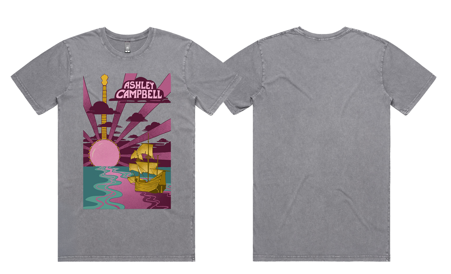 Ashley Campbell  Tee - Ash  Grey