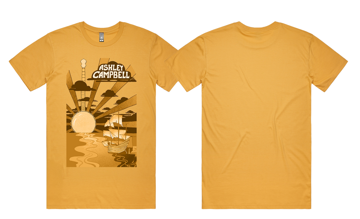 Ashley Campbell  Tee - Mustard